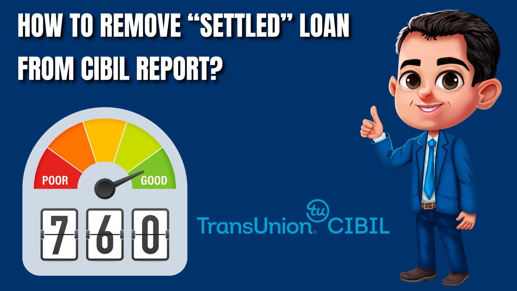 remove settled loan account from cibil
