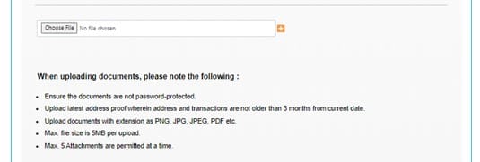 Dispute in account section form 2 Dispute in account section form 2