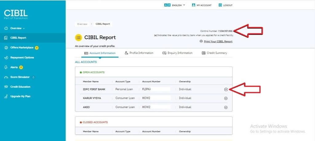 View free CIBIL Report View free CIBIL Report