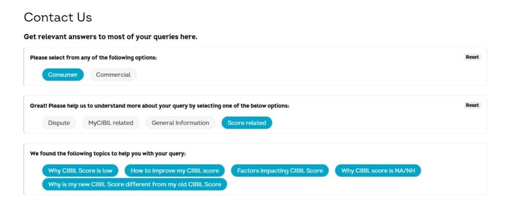 Conplain in cibil for low cibil score