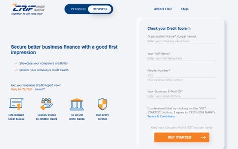 check crif business credit report online login portal